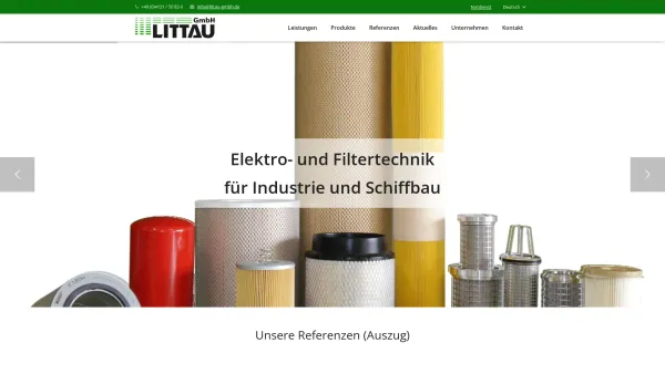 Website Screenshot: FilMot Filtertechnik GmbH -  FilMot · Ihr Partner in Sachen  Filtration - Littau GmbH - Date: 2023-06-16 10:12:11