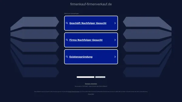 Website Screenshot: firmundo.de die Unternehmensnachfolgebörse - firmenkauf-firmenverkauf.de - Diese Website steht zum Verkauf! - Informationen zum Thema firmenkauf firmenverkauf. - Date: 2023-06-16 10:12:11
