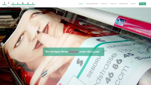 Website Screenshot: Fischer Team Industrie u. Werbesiebdruck - Fischer Team - Date: 2023-06-16 10:12:11