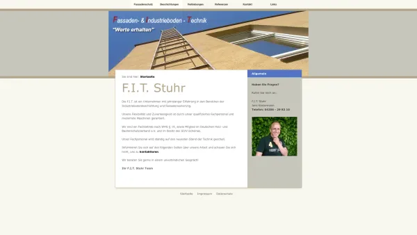 Website Screenshot: F.I.T. Fassaden & Industrieboden-Technik Jens Köstermann Gruppe - F.I.T. Stuhr - Date: 2023-06-16 10:12:11