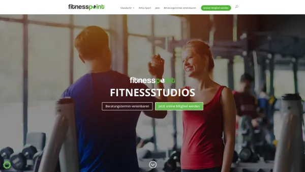 Website Screenshot: Fitnesspoint GmbH & Co KG - Startseite - fitnesspoint Studios - Date: 2023-06-16 10:12:11