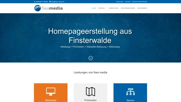 Website Screenshot: fiwa media - fiwa media – fiwa media – Webdesign aus der Sängerstadt Finsterwalde - Date: 2023-06-16 10:12:11