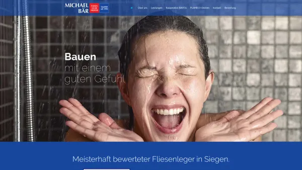 Website Screenshot: Michael Bär Fliesenlegermeister - Fliesenleger in Siegen - Meisterbetrieb Michael Bär in Siegen - Date: 2023-06-16 10:12:12