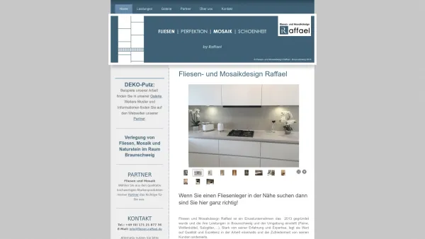 Website Screenshot: Fliesen und Mosaikdesign Raffael - Fliesen- und Mosaikdesign Raffael - Fliesenleger Braunschweig - Date: 2023-06-16 10:12:12