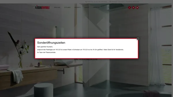 Website Screenshot: Fliesenzentrale Graumann GmbH - Fliesen-Ausstellung 4x in Hamburg - FLIESENZENTRALE - Date: 2023-06-16 10:12:15
