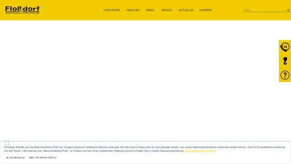 Website Screenshot: Dietmar Floßdorf GmbH -  Autokrane,  Schwertransporte, Abschlepp- & Pannendienst - Dietmar Floßdorf GmbH & Co. KG | Startseite - Date: 2023-06-16 10:12:15