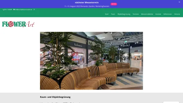 Website Screenshot: Flower Rent & Buy GmbH - Fa. FLOWERArt | www.kunstpflanzen-kaufen.de - Date: 2023-06-16 10:12:15
