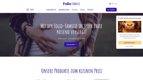 Website Screenshot: SteriPharm Pharmazeutische Produkte GmbH & Co. KG - Folio®-Familie | Kinderwunsch, Schwangerschaft, Stillzeit | Folio-Familie - Date: 2023-06-16 10:12:15