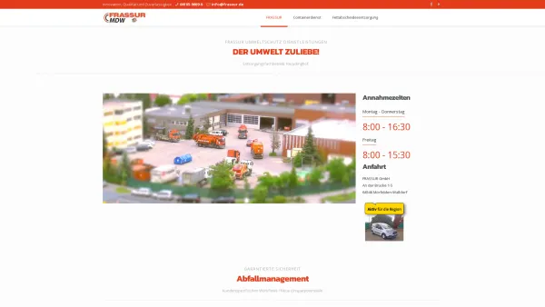 Website Screenshot: FRASSUR GmbH Umweltschutz-Dienstleistungen -  Entsorgen ist unsere Sache - FRASSUR GmbH | Entsorgungsfachbetrieb Mörfelden-Walldorf - Date: 2023-06-16 10:12:18