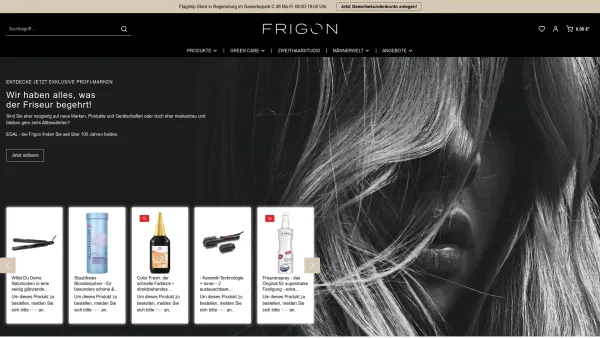 Website Screenshot: Frigon Handels AG . HAIR&COSMETIC - Frigon Friseurbedarf - Großhandel für professionelle Friseurmarken - Date: 2023-06-16 10:12:18