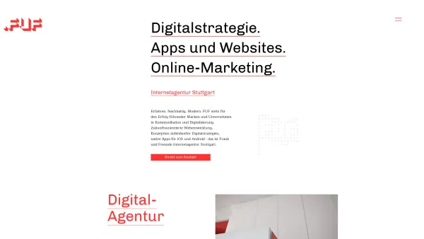 Website Screenshot: FUF // Frank und Freunde GmbH - Internetagentur Stuttgart - Web & Appentwicklung - FUF - Date: 2023-06-20 10:42:00