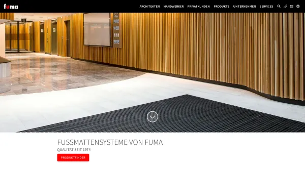 Website Screenshot: fuma Hauszubehör GmbH -  Fußmatten für alle  Eingangsbereiche! - Willkommen - FUMA Hauszubehör GmbH - Date: 2023-06-16 10:12:18