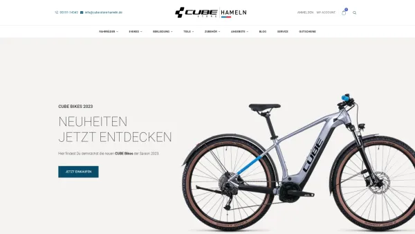 Website Screenshot: WKK Sport und Freizeitartikel GmbH - Dein Cube Fahrrad & Zubehör Onlineshop mit Toppreisen - Cube Store Hameln - Date: 2023-06-16 10:12:18
