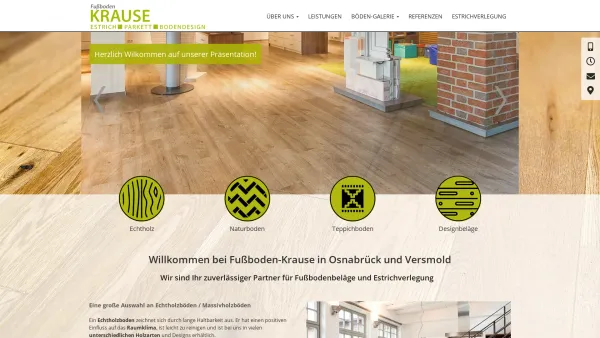 Website Screenshot: Fußboden Krause GmbH -  Mit uns machen  Sie Boden gut! - Date: 2023-06-16 10:12:18