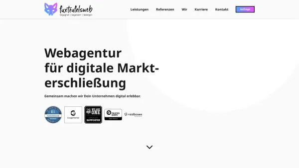 Website Screenshot: fuxteufelsweb marketing & digitalisierung - fuxteufelsweb - die Webagentur aus Ulm | digital, regional, nah - Date: 2023-06-20 10:42:00