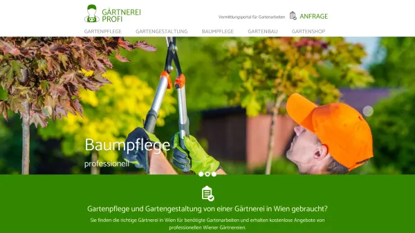 Website Screenshot: Professionelle Gartenservice in Wien - Gartengestaltung, Gartenpflege, Gartenservice, Gärtnerei Wien und Niederösterreich - Date: 2023-06-20 10:42:00