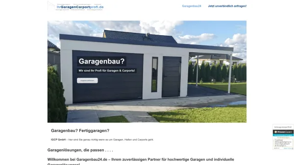 Website Screenshot: Gewa Garagenbau 24.de -  Tore - Antriebe - Garagen -  Hallensysteme - Garagen & Carports | Garagenbau24 - Date: 2023-06-16 10:12:21