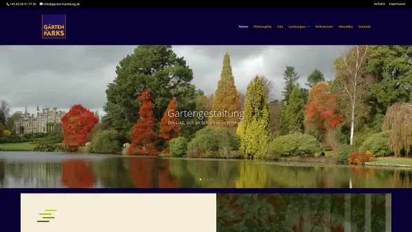 Website Screenshot: Herwyn Ehlers Gärten und Parks in Hamburg Einfach schöne Gärten - Willkommen - Gärten und Parks | Herwyn Ehlers - Date: 2023-06-16 10:12:21