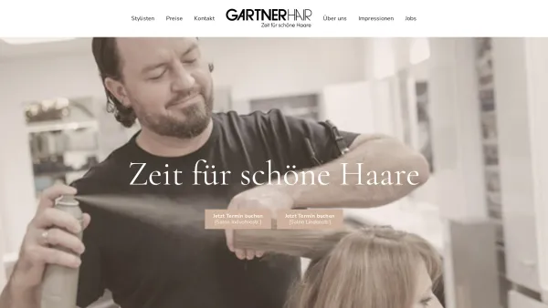 Website Screenshot: Gartner Hair Standort Lindenstraße - Startseite - Gartner Hair - Date: 2023-06-16 10:12:21
