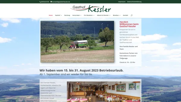 Website Screenshot: Gasthof Kessler - Gasthof Kessler | Eine weitere WordPress-Website - Date: 2023-06-16 10:12:21