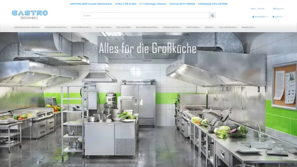 Website Screenshot: Peter Ottersbach GbR - Gastro-Grosshandel.de für Gastronomiebedarf & Hotelbedarf, Catering, - Date: 2023-06-16 10:12:21