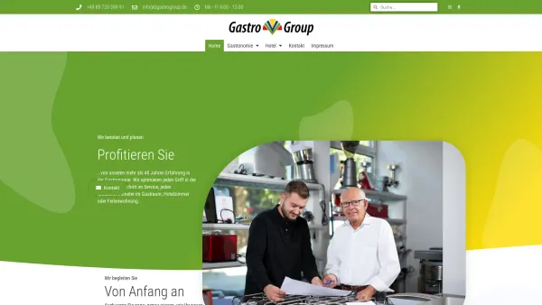 Website Screenshot: Gastro Group GmbH -  Gastronomie-,  Großküchen-, Bäckerei-und Bar Einrichtungen · Angebot kostenfrei · Nutzen Sie unsere 40-jährig - Beratung und Planung | GastroGroup - Date: 2023-06-16 10:12:21