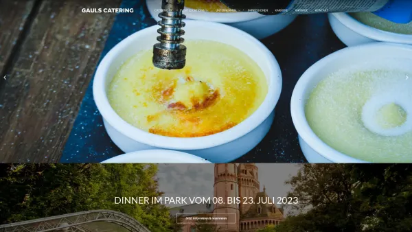 Website Screenshot: Gaul Gastronomie Service GmbH -  Alles  außer gewöhnlich - Home - Gauls Catering - Date: 2023-06-16 10:12:21