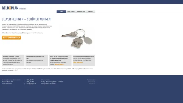 Website Screenshot: Geld & Plan Vermittlungsgesellschaft für Immobilienfinanzierung mbH - Geld & Plan - Date: 2023-06-16 10:12:21