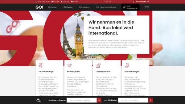Website Screenshot: GO! General Overnight Service  Deutschland  GmbH -  ALLES GEHT! - Startseite von GO! Express & Logistics - Date: 2023-06-16 10:12:21