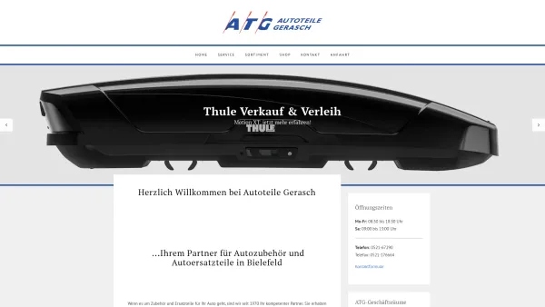 Website Screenshot: ATG Autoteile Gerasch -  Autoteile, aber  günstig, von A - Z! - Autoteile Gerasch ATG - Autozubehör und Autoersatzteile in Bielefeld - Date: 2023-06-16 10:12:21