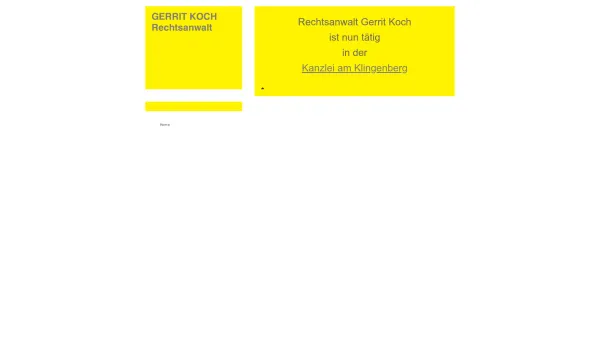 Website Screenshot: Gerrit Koch - Rechtsanwalt Gerrit Koch - Date: 2023-06-16 10:12:22
