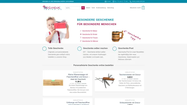 Website Screenshot: Geschenkissimo - Personalisierte Geschenke : Originell. Individuell. Geschenkissimo - Date: 2023-06-20 10:42:02