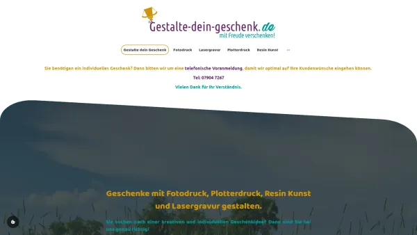 Website Screenshot: Nachtigalls Kreative Welt GmbH - Lasergravur Fotodruck Plotterdruck Resin Kunst Geschenke gestalten - Date: 2023-06-20 10:42:02