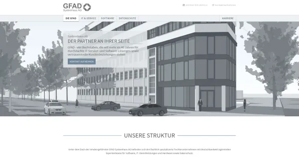 Website Screenshot: GFAD · Systemhaus AG - IT Systemhaus Berlin, Hardware Software Datenschutz | GFAD - Date: 2023-06-16 10:12:24