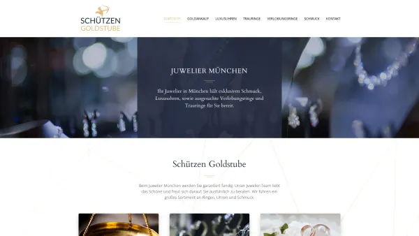 Website Screenshot: Ghassano Gold - Juwelier München | Schützen Goldstube - Date: 2023-06-20 10:42:02