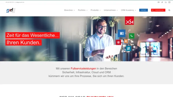 Website Screenshot: gid GmbH Gesellschaft für innovative Datenverarbeitung -  ... Zeit gespart, für' s Wesentliche... - CAS genesisWorld: Ihre flexible CRM-Lösung | gid GmbH - Date: 2023-06-16 10:12:24