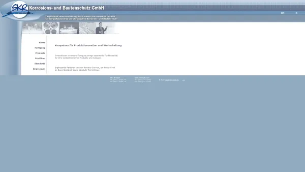 Website Screenshot: GKR GmbH Korrosions und Bautenschutz - GKR Korrosions- und Bautenschutz GmbH - Date: 2023-06-16 10:12:24