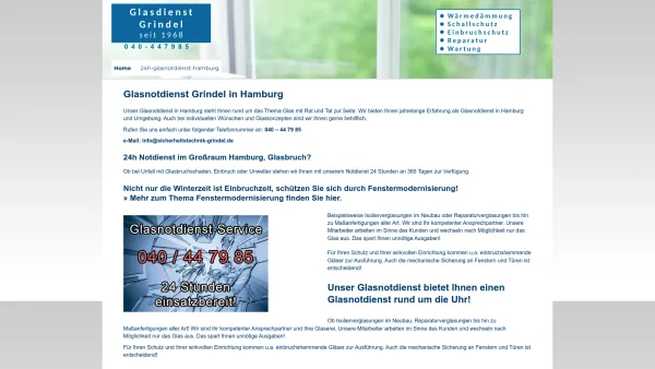 Website Screenshot: Glasdienst Grindel - Home - Glasdienst Grindel - Date: 2023-06-16 10:12:25