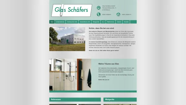 Website Screenshot: Glas Schäfers GmbH Meisterbetrieb - Home - Glas Schäfers GmbH - Date: 2023-06-16 10:12:25