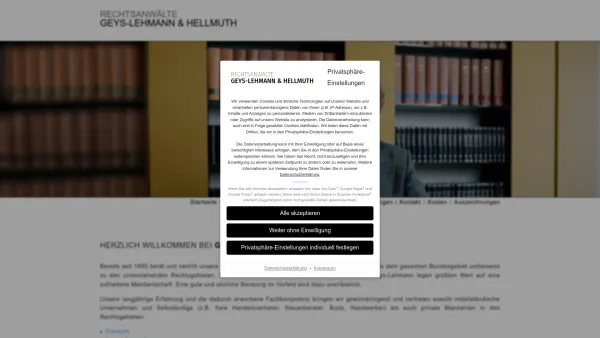 Website Screenshot: Geys-Lehmann & Hellmuth
Rechtsanwälte - Rechtsanwälte GEYS-LEHMANN & HELLMUTH Leipzig - Date: 2023-06-16 10:12:25