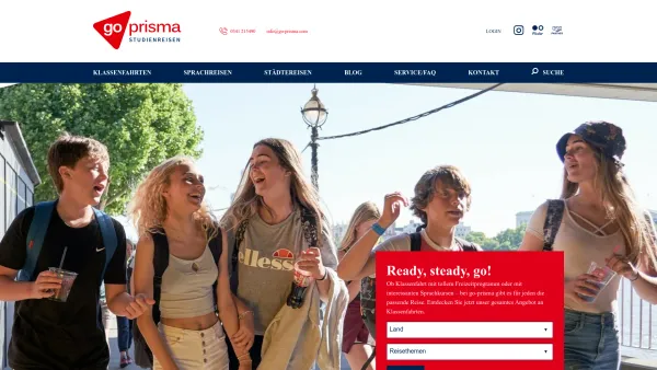 Website Screenshot: go-prisma - Startseite – go-prisma Studi­en­rei­sen - Date: 2023-06-16 10:12:25