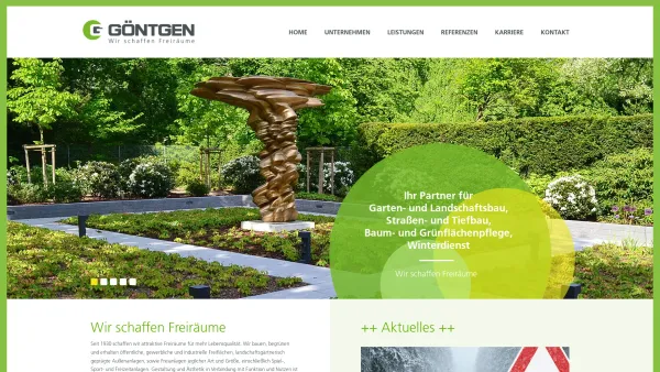 Website Screenshot: Göntgen Garten- und Landschaftsbau GmbH - Göntgen Garten- und Landschaftsbau | Wir schaffen Freiräume - Date: 2023-06-16 10:12:25
