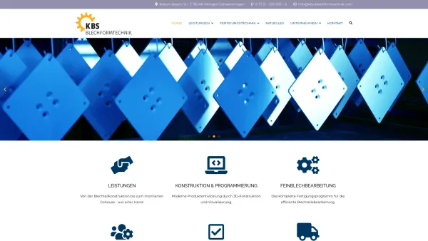 Website Screenshot: IGNAZ F. GÖRLACHER Blechformteile GmbH - KBS-BLECHFORMTECHNIK GmbH – Feinblechbearbeitung in höchster Qualität - Date: 2023-06-16 10:12:26