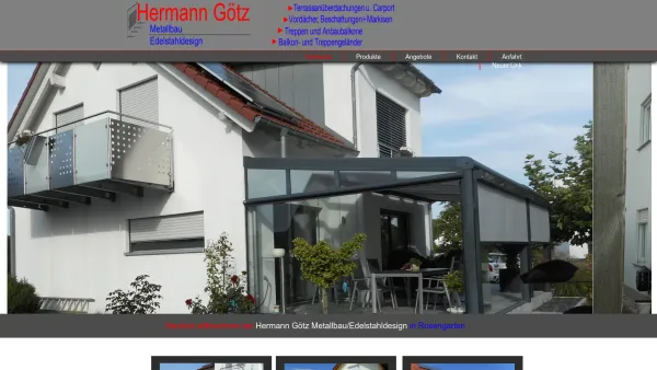Website Screenshot: Hermann Götz Metallbau - Hermann Götz Metallbau - Date: 2023-06-16 10:12:26