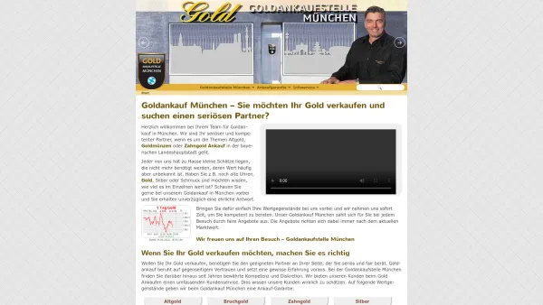 Website Screenshot: Goldankaufstelle München GmbH - Goldankauf München - Gold verkaufen mit Ankauf Garantie - Date: 2023-06-20 10:42:02