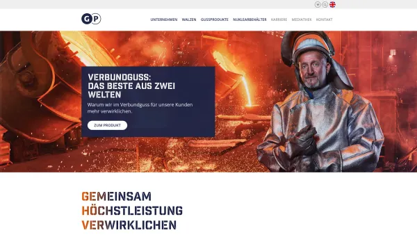 Website Screenshot: Gontermann-Peipers GmbH - Gontermann-Peipers: Home - Date: 2023-06-16 10:12:26