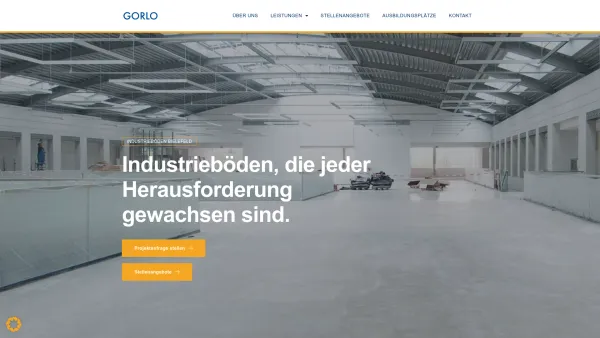 Website Screenshot: GORLO Industrieboden GmbH & Co.KG - Gorlo Industrieboden - GORLO Industrieboden GmbH & Co. KG - Date: 2023-06-16 10:12:26