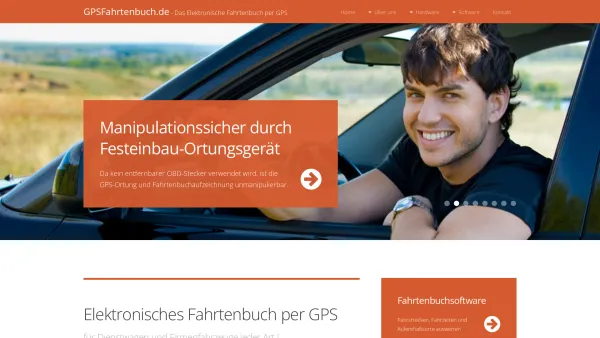 Website Screenshot: Elektronisches GPS Fahrtenbuch für KFZ - GPS Fahrtenbuch - Das elektronische Fahrtenbuch per GPS für Fahrzeuge jeder Art - Date: 2023-06-16 10:12:26