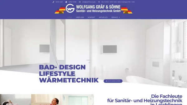 Website Screenshot: Wolfgang Gräf -  Nichts ist  unmöglich! - Gräf Sanitär- und Heizungstechnik GmbH – Sanitär- und Heizungstechnik in Leichlingen - Date: 2023-06-16 10:12:26