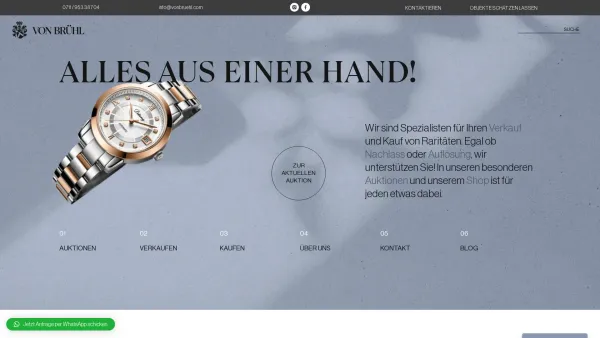 Website Screenshot: Graf Brühl Vermögensverwaltung Stuttgart - Startseite - Von Bruehl - Date: 2023-06-16 10:12:26